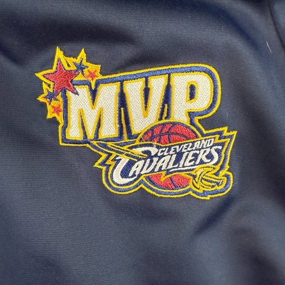Cleveland Cavaliers Track Jacket Mens XL Navy Blue Adidas Warm Up NBA Basketball - Picture 5 of 9